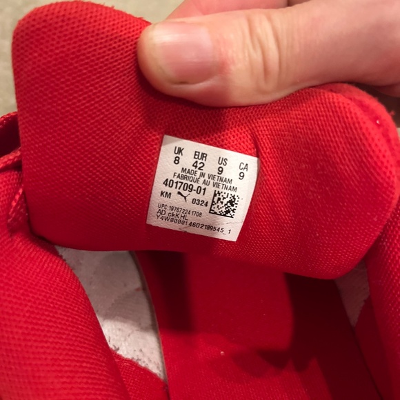 Red puma runners - Picture 3 of 4